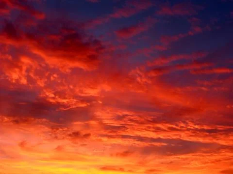 Fire cloudscape Foto stock