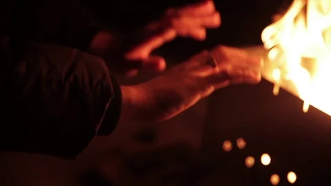 Fire, coals, flame Stock Footage 69911718