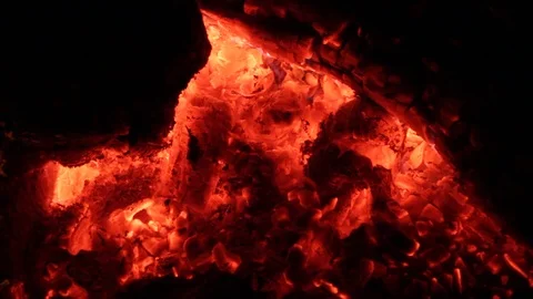 Fire. Coals Stock Footage 87699404
