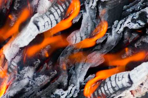 Fire coals Stock Photos