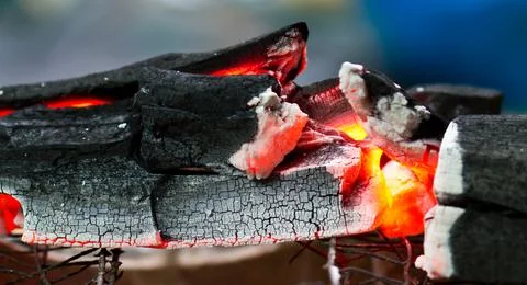 Fire coals Stock Photos