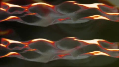 Fire color gradient glossy wavy pattern background Stock-Footage 204739257