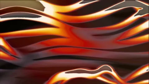 Fire color gradient wiggling strips blurry background Stock Footage 204740309
