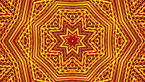 Fire Color Kaleidoscope Loop 4K Stock Footage 242096750