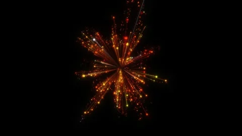 Fire Color Particle Trails Explosion Loop Vidéo 253304728