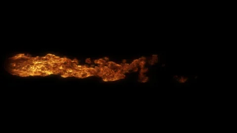 Fire Column Burning Long Seamless Loop Stock Footage 251601414