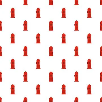 Fire column pattern seamless vector Stock Illustration