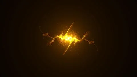 Fire comet light flying in circle. Shining lights motion with small particles イラスト素材