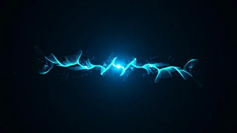 Fire comet light flying in circle Shining lights motion with small particles Stock Illustration