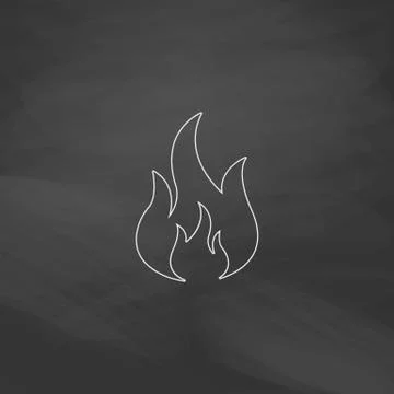 Fire computer symbol Stock Illustration