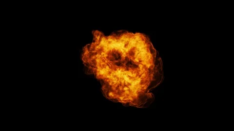 Fire concept design on black background. Macro camera 4k Video stock 125146165