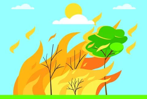 Fire Concept Illustration Stock Illustration