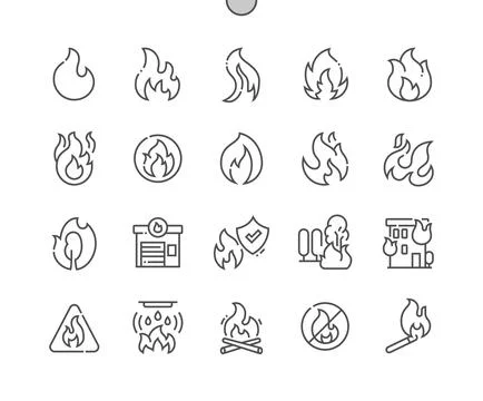 Fire. Conflagration. Burning building. Stock Illustration