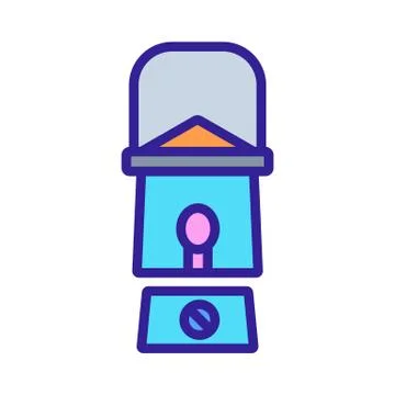 Fire control lantern icon vector outline illustration Stock Illustration