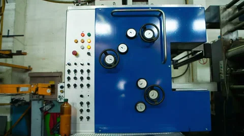 The fire control panel to manage the plant Stock Footage 38722041