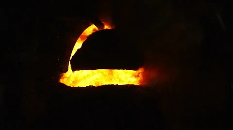 Fire in the converter Stock-Footage 54931905