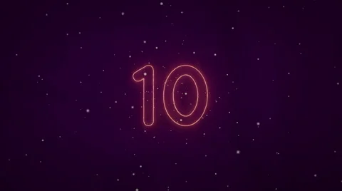 Fire Countdown Stock Footage 64118499