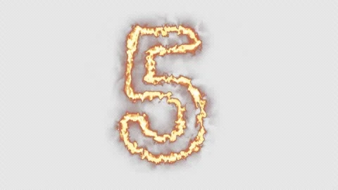 Fire Countdown Stock Footage 247458573