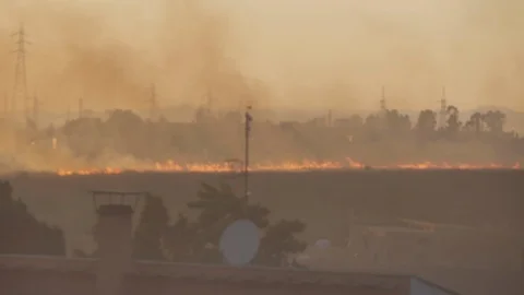 Fire in the country 1 스톡 동영상 121731161