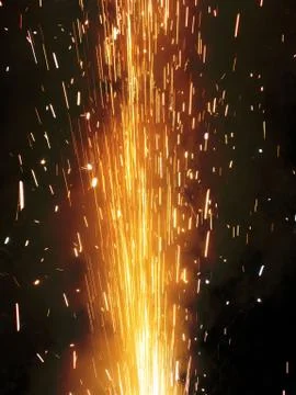 Fire cracker exploding Stock Photos