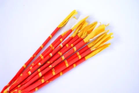 Fire cracker isolated on white background Foto stock