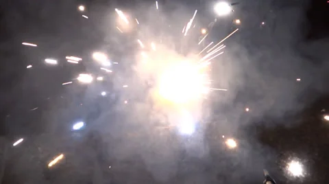 Fire cracker4 Stock Footage 32053280