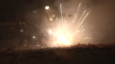 Fire Crackers In the Line of Fire Video stock 65077307
