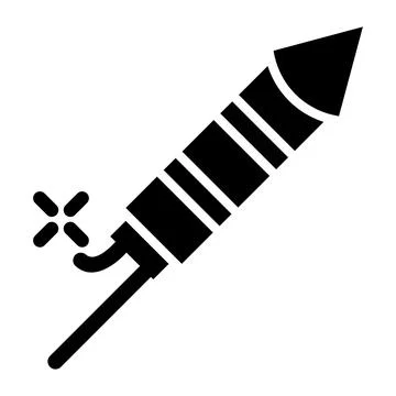 Fire Craker Vector Icon Design Illustration Stock Illustration