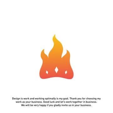 Fire Crown logo designs concept vector. Flame Crown logo template. Crown logo Stock Illustration