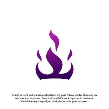 Fire Crown logo designs concept vector. Flame Crown logo template. Crown logo Stock Illustration