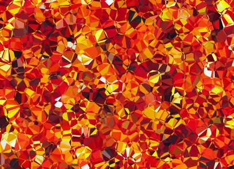 Fire crystal abstract texture Stock Illustration