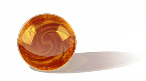 Fire crystal ball infinite loop Stock Footage 98542