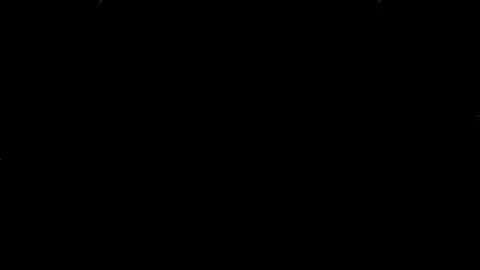 Fire curves appear on a dark background, cutting through the background, first Stock Footage 285554507