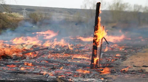 Fire Damage. Stock Footage 37618099