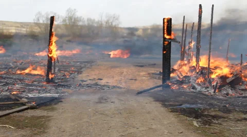 Fire Damage. Stock Footage 37618683