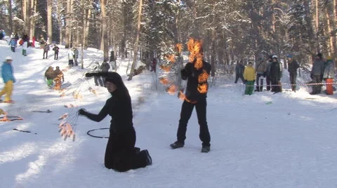 Fire dance Video stock 1239931