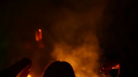 Fire dance Stock Footage 93398945