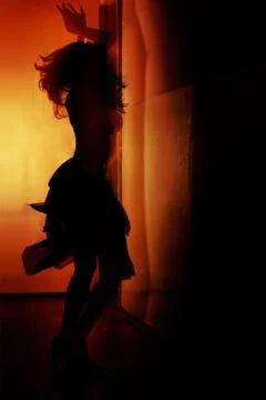 Fire dance Stock Photos