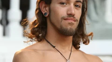 Fire Dancer- body shot Stock Footage 20462602