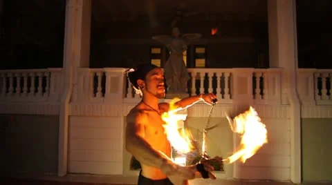 Fire Dancer-native- Stock Footage 20461116