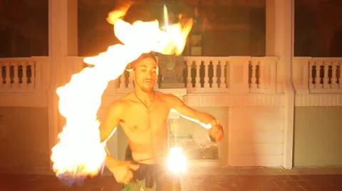 Fire Dancer-native- Stock Footage 20461134