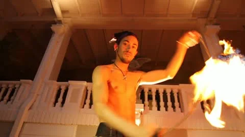 Fire Dancer-native- Stock Footage 20461348