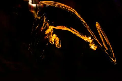 Fire dancers Swing fire dancing show fire show dance man juggling with fire Фото