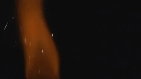 Fire  on a dark background. Fire sparks animation, slow motion Stock Footage 149832572