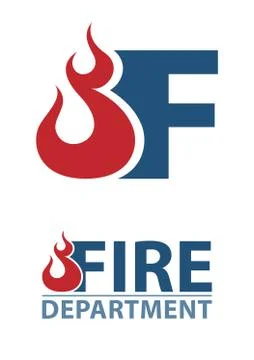 Fire Departmen logo Illustrazione stock
