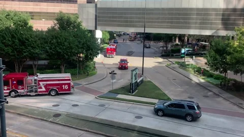 Fire Department Leaving Stock Footage 277120467
