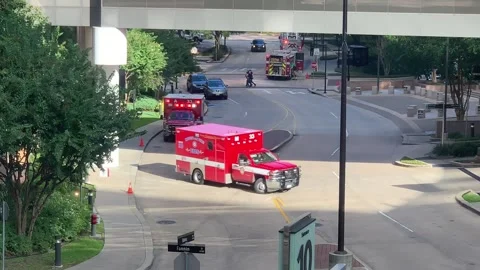 Fire Department Leaving Stock Footage 277120475