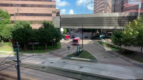 Fire Department Leaving Stock Footage 277120488