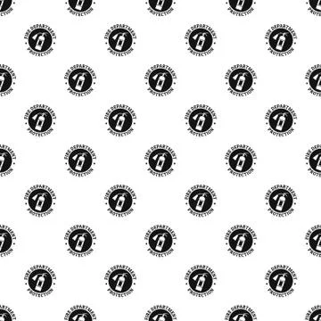 Fire department protection pattern seamless Stock Illustration