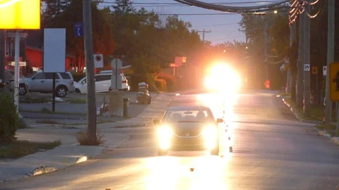 Fire dept supervisor chief officer arriving at scene of incident with strobe Video stock 127076010